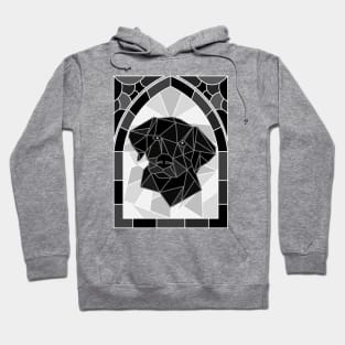 Stained Glass Black Labrador Retriever Hoodie